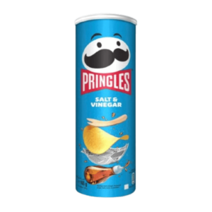Paquet de Pringles Salt & Vinegar, chips saveur sel et vinaigre