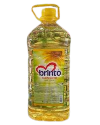 Huile de tournesol Brinto-5L Bouteille d’huile de tournesol Brinto pour cuisson, friture et assaisonnement