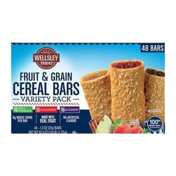 Wellsley Farms cereal bars aux fruits – barres de céréales saines