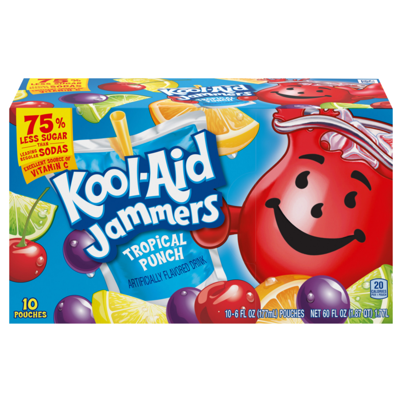 Kool-Aid Jammers Tropical Punch Sénégal – boisson aromatisée en sachets