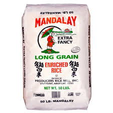 sac de riz enrichi extra fantaisie à grains longs Mandalay. 