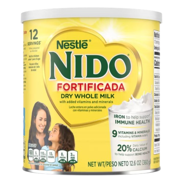 Nestlé NIDO Fortificada Sénégal – lait entier en poudre enrichi 360 g