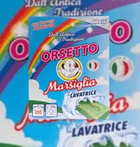 Orsetto Lavatrice Marsiglia – Détergent en poudre pour machine disponible au Sénégal