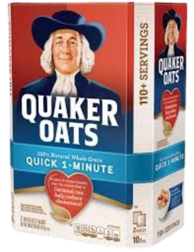 Quaker Oats Quick 1-Minute Oats. 