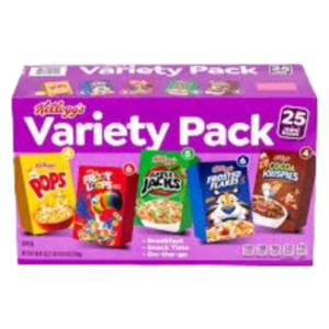 Kellogg’s Variety Pack Sénégal – assortiment de 25 mini-boîtes de céréales
