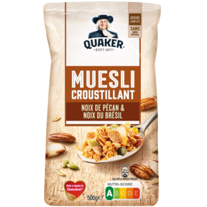 QUAKER Muesli Céréales Noix de Pécan et Noix du Brésil 500g