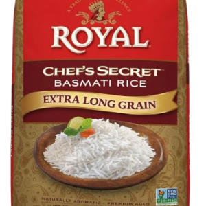 Riz Basmati Royal Chef’s Secret Extra Long Grain( 18.14 Kg) – Qualité Premium, Parfumé & Léger pour Cuisine Gourmet