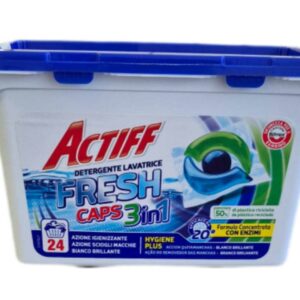 Capsules Lessive Actiff Fresh 3in1 – 24 Capsules