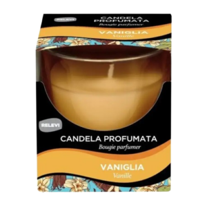 Bougie Parfumée Relevi Vanille 120 g – Pot en Verre