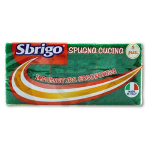 Éponges de Cuisine Sbrigo x3 – Double Face Abrasive