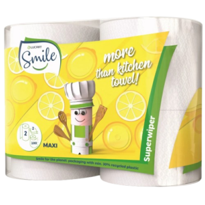 Essuie-Tout Smile x2 Rouleaux Double Épaisseur Lucart