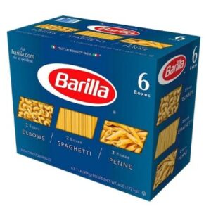 BARILLA SPAGHETTI ELBOW PENNE PACK6