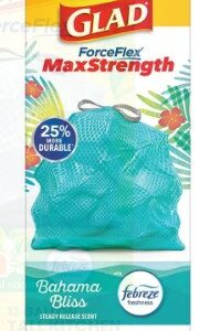 GLAD FORCE FLEX BAHAMA BLISE 34 BAGS 22533