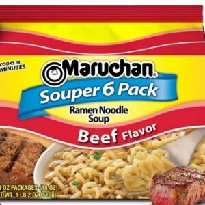 MARUCHAN BEEF SOUPER 6 PACK